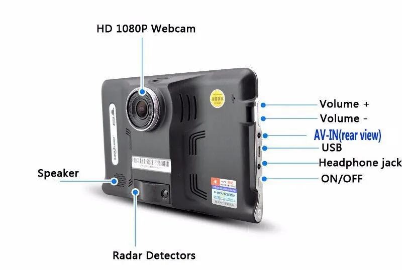 Anfilite, 7 дюймов, Android, gps навигация, Автомобильный видеорегистратор, Wifi, avin, FM передатчик, 512 М, 16 г, комплект,, новейшие карты, gps навигатор для грузовиков