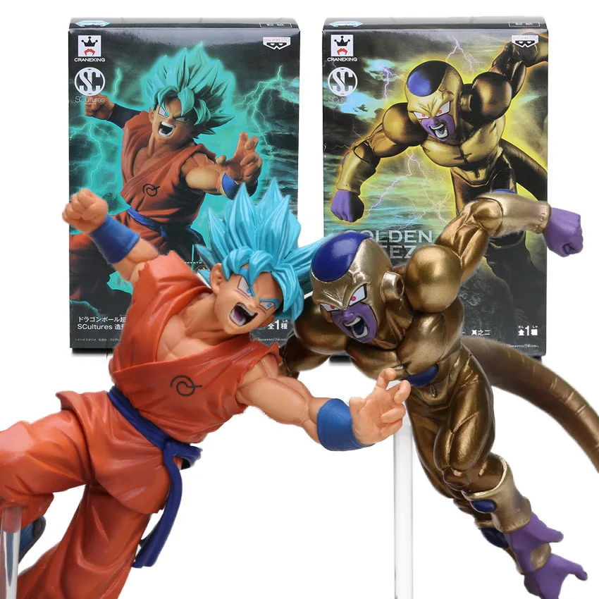 Коробка 14 см Dragon Ball Z Super Saiyan God SS Son Goku фигура freeza Juguetes ПВХ Фигурки Коллекционная Игрушечная модель куклы