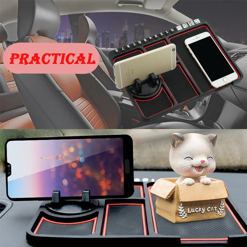 Автомобильный держатель для телефона Противоскользящий коврик Mitsubishi Lancer 10 ASX Pajero