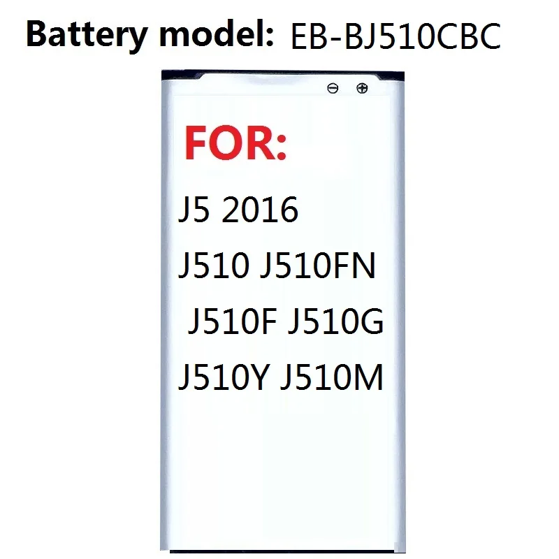 Аккумулятор для Samsung Galaxy J5 2016 Edition замена J510 J510FN J510F J510G J510Y J510M 3100 мАч | Мобильные