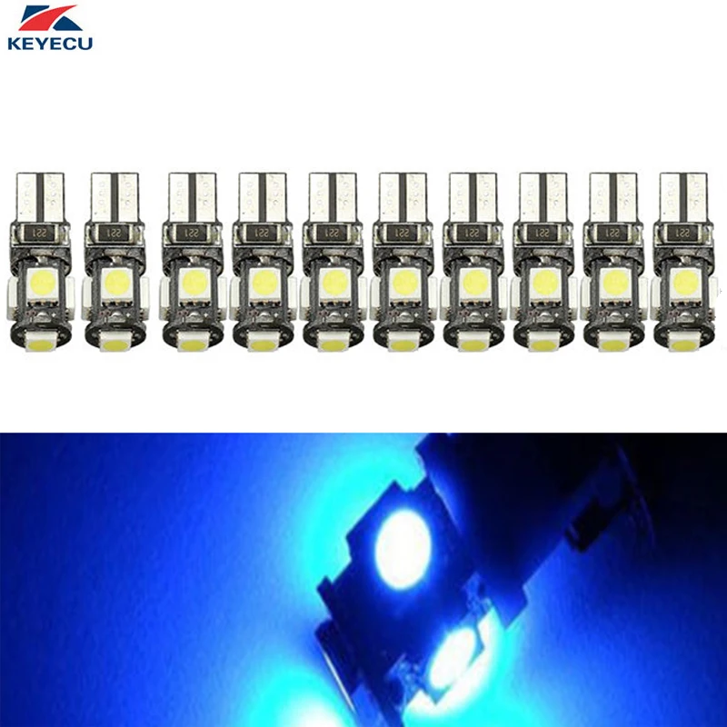 

KEYECU 10 шт. T10 194 W5W 5050 5-SMD Canbus безошибочный интерьер автомобиля светодиодные лампы номерного знака боковые задние двери свет