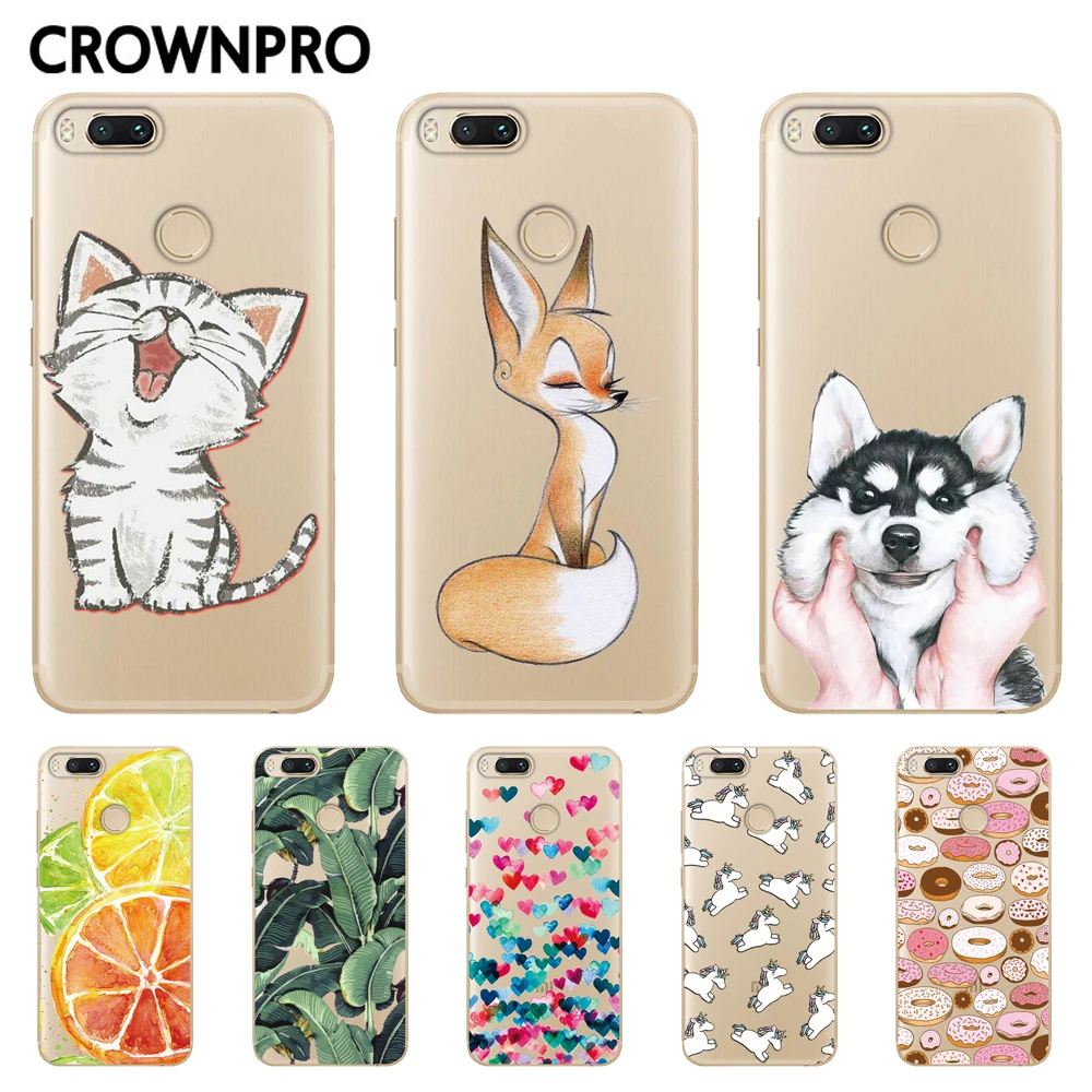 CROWNPRO для Xiaomi mi a1 Чехол Мягкий ТПУ силиконовый чехол для Xiaomi mi 5X mi 5X задняя крышка для mi a1 прозрачный защитный чехол для телефона
