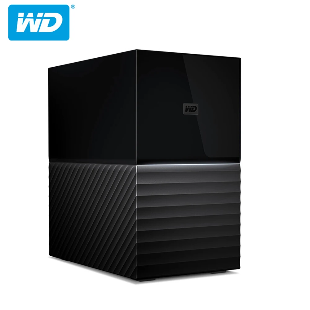 Western Digital My Book Duo 4 T/6 T/8 T/12 T/16 T/20 T Настольный внешний жесткий диск-USB 3,0 аппаратное шифрование WDBFBE0040JBK