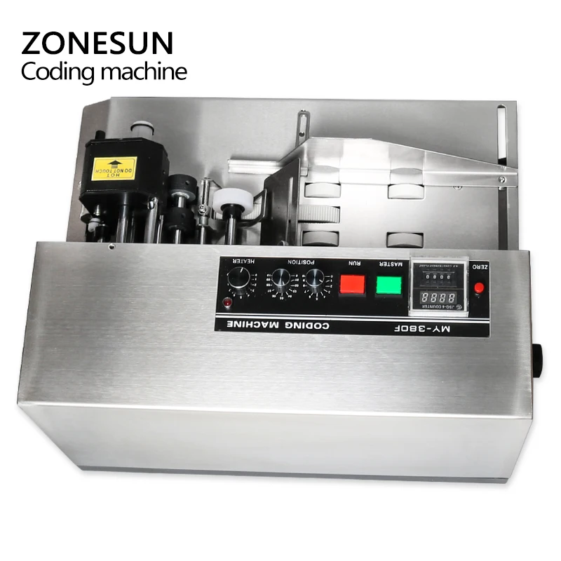 ZONESUN MY 380 чернильная рулонная кодирующая машина карточный принтер печатная для
