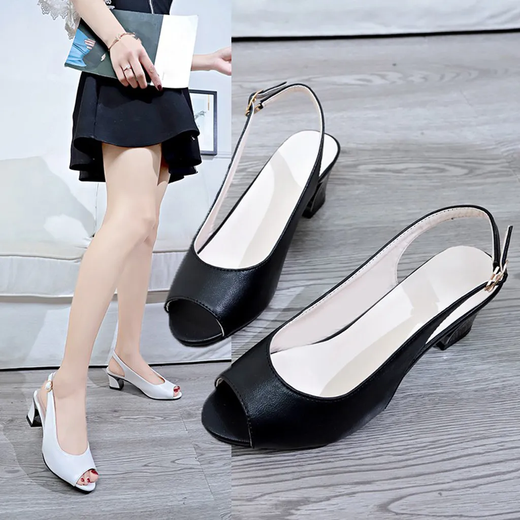 SAGACE Для женщин сандалии рыбий рот лодыжки ремень Женская обувь \ x27s удобные