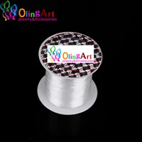 olingart 0 2 0 8mm inelastic line strong beading crystal beading cord wire string thread bracelet choker necklace jewelry making