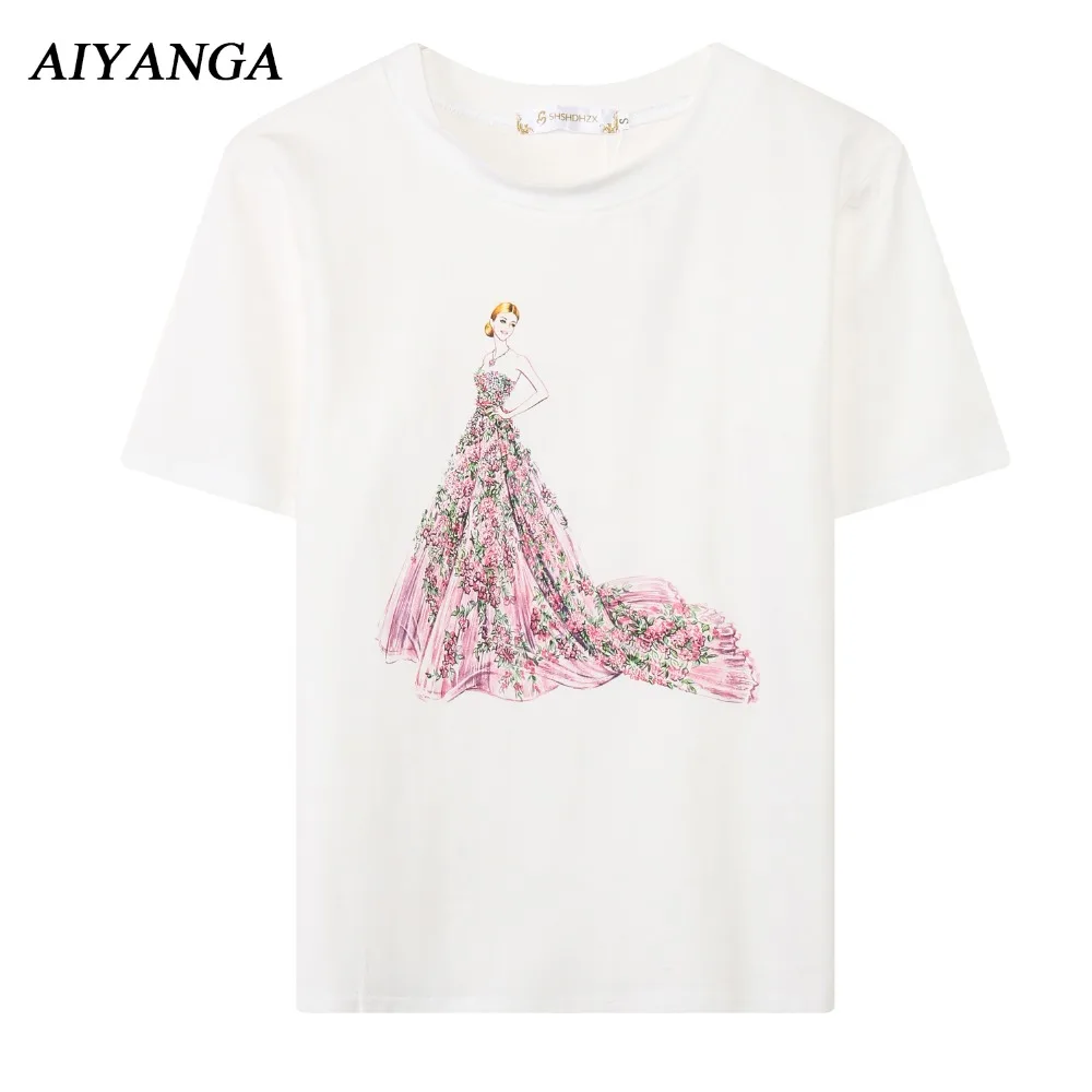 Футболка женская с коротким рукавом х/б Размеры S/M/L/XL/2XL/3XL | Женская одежда