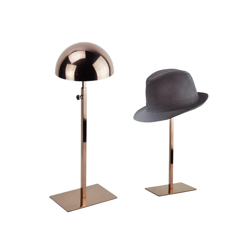 5 шт. розовое золото металл шляпа стенд hat стеллаж шляпу крышка держателя Дисплей