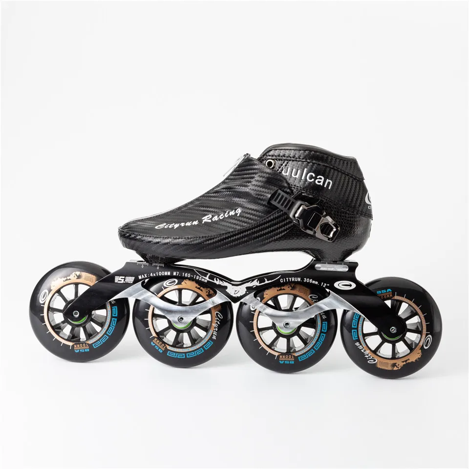 Model 1 Japy Cityrun скоростные роликовые коньки из углеродного волокна, профессиональные ботинки на молнии для соревнований, гоночные коньки - Цвет: Model 1