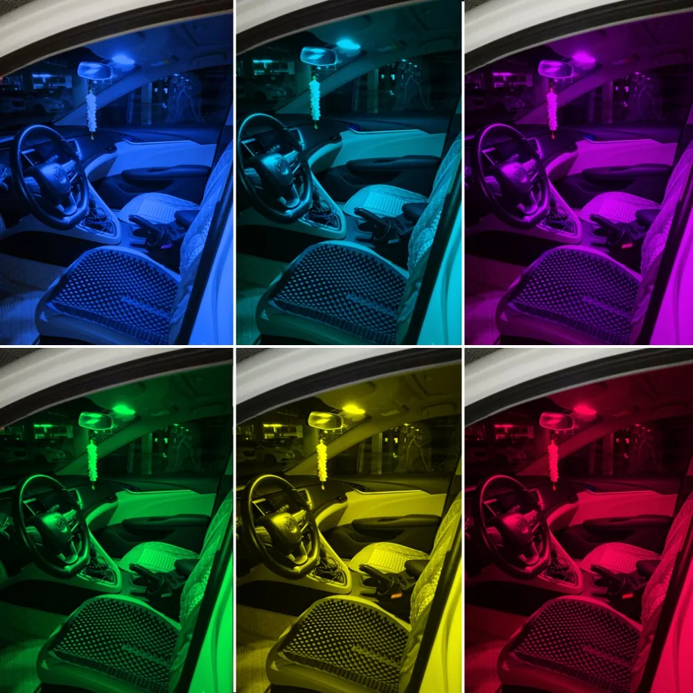 Светодиодная RGB гирлянда C5W 31 мм, 36 мм, 39 мм, 42 мм, внутреннее освещение автомобиля с дистанционным управлением, разноцветный купольный свет, л... (art.: 7ac47bec5) - 7ac47bec5