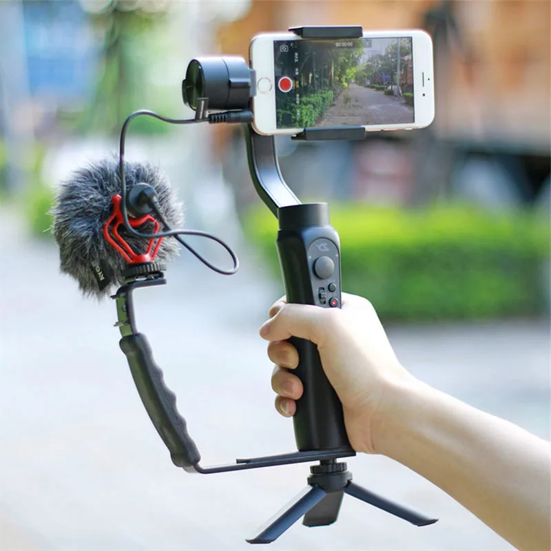 Гладкий Q Mic Stand L кронштейн держатель с зажимом для камеры 2 горячей стойки обуви