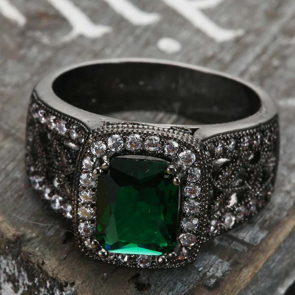 Полые черные кольца для женщин цветок ВИНТАЖНАЯ фотография цена от