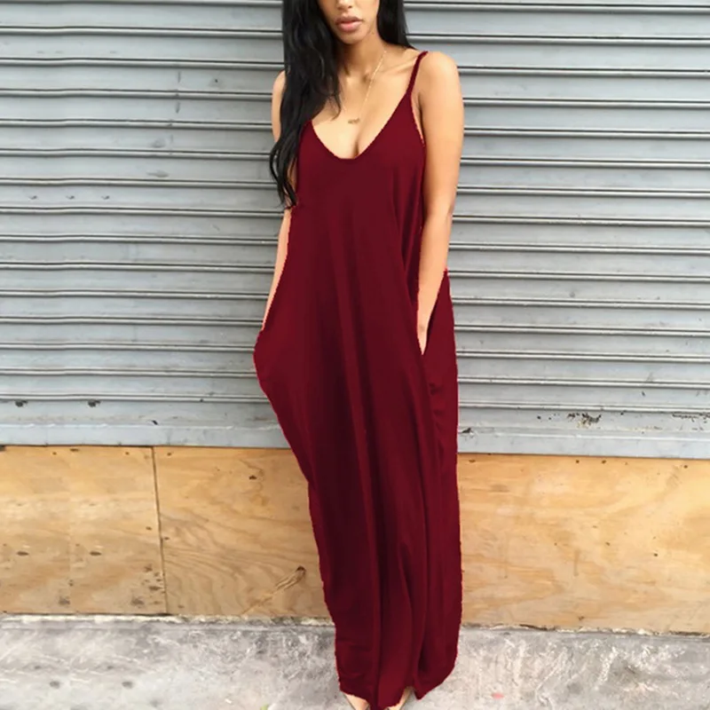 Женское модное сексуальное платье на тонких бретельках с v-образным вырезом и