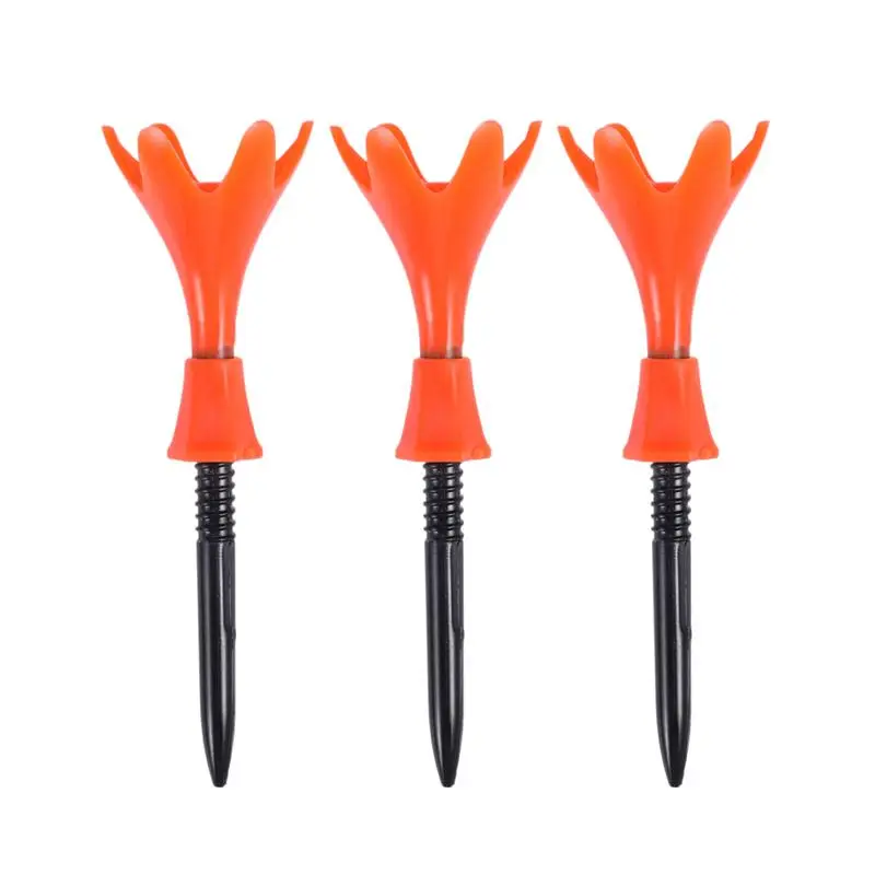 3 шт Гольф Тройники лепесток вращение предел мяч тройники регулируемая высота