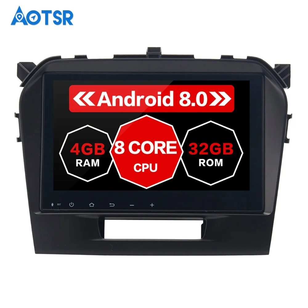 Автомобильный GPS 9 &quotAndroid 8 0 Oreo 4 + 32 ГБ для Suzuki Vitara 2016 2017 с HD-экраном/восьмиядерным