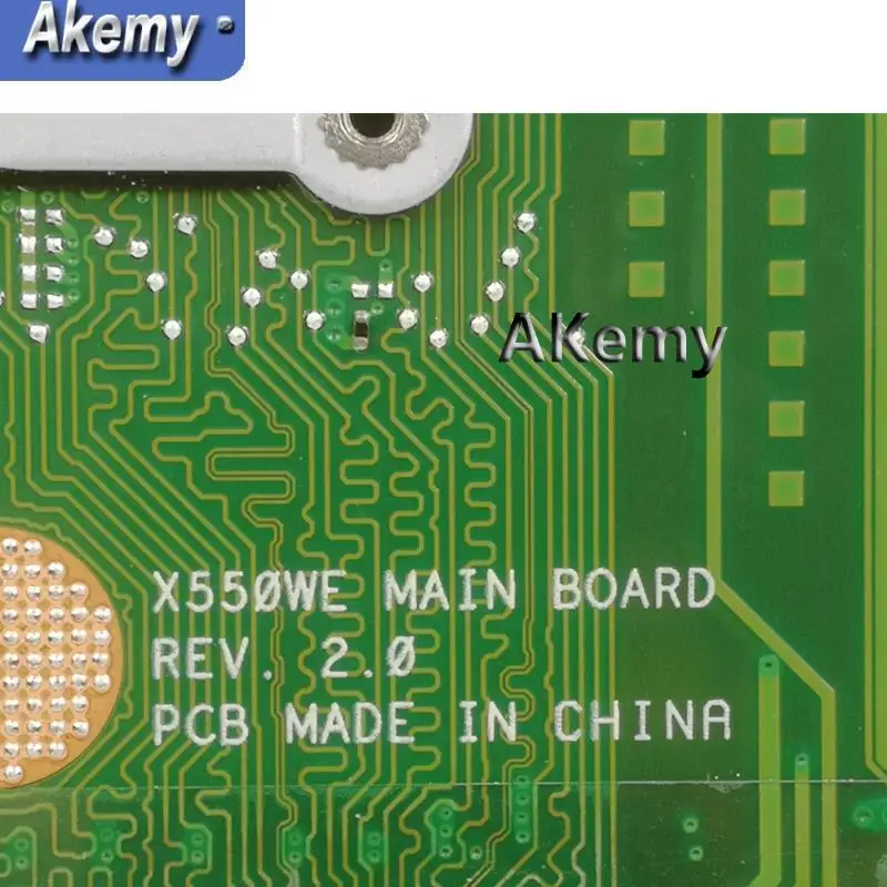 Akemy X550WA материнская плата для ноутбука For Asus X550WAK X550W X550WE X552E X550EP X550EA тестовая 2G RAM /E1