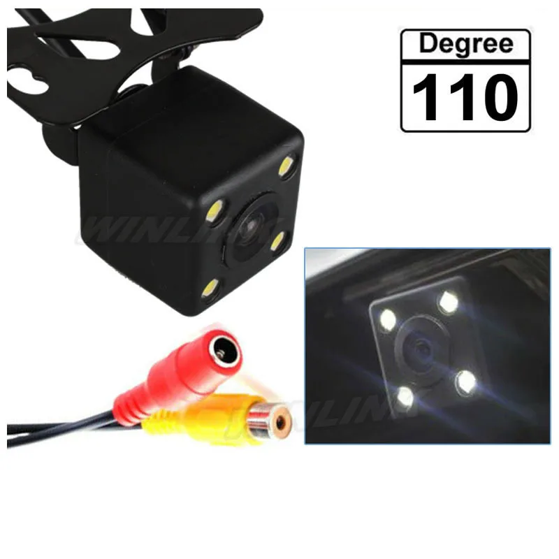 110 градусов Универсальный водонепроницаемый HD CCD 4 LED ночного видения камера