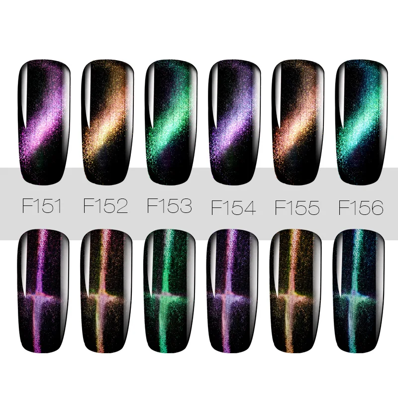 Гель лак для ногтей ROSALIND кошачий глаз 7 мл Перманентный гель маникюра УФ верхнее