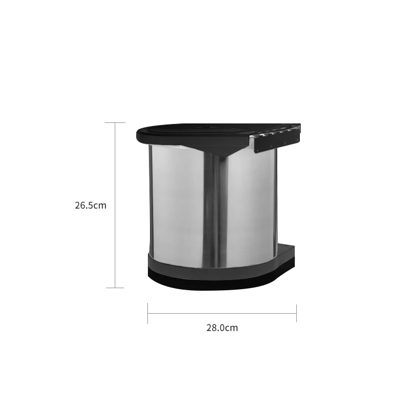 Geekinstyle 8L 12L нержавеющая сталь Pivot Out мусорный бак на двери Кухня с синей