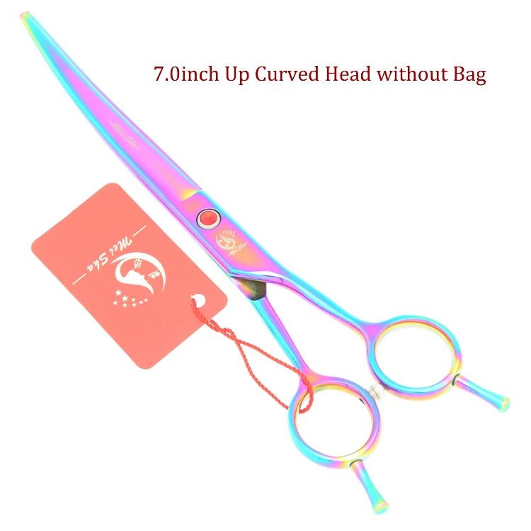 HB0106 no Bag Профессиональные ножницы для стрижки собак Meisha 7 дюймов, прямые филировочные изогнутые ножницы для кошек и собак, для стрижки волос, HB0101 - Цвет: HB0106 no Bag