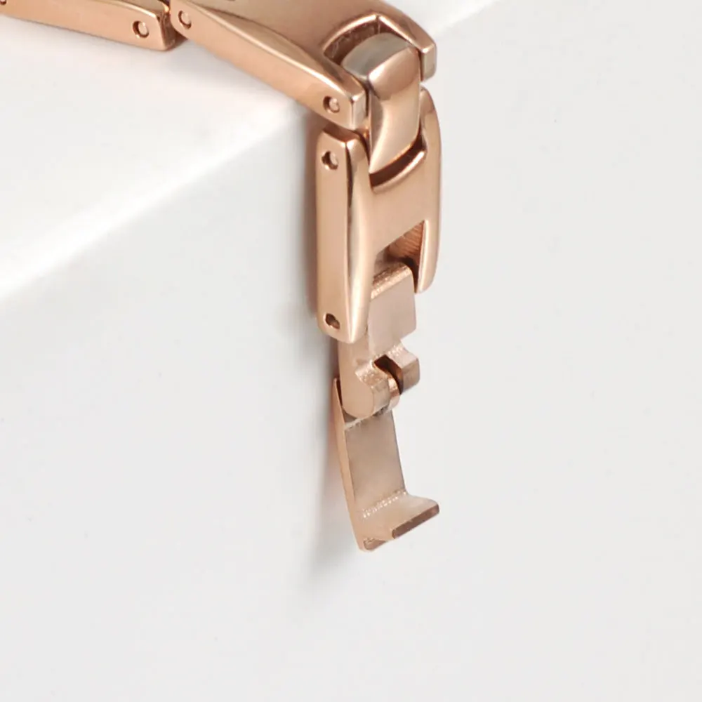 Wollet Jewelry 22cm Healing Energy Ion Germanium Tourmaline Magnetic Rose Gold Color Pure Titanium Bracelet for Women | Украшения и