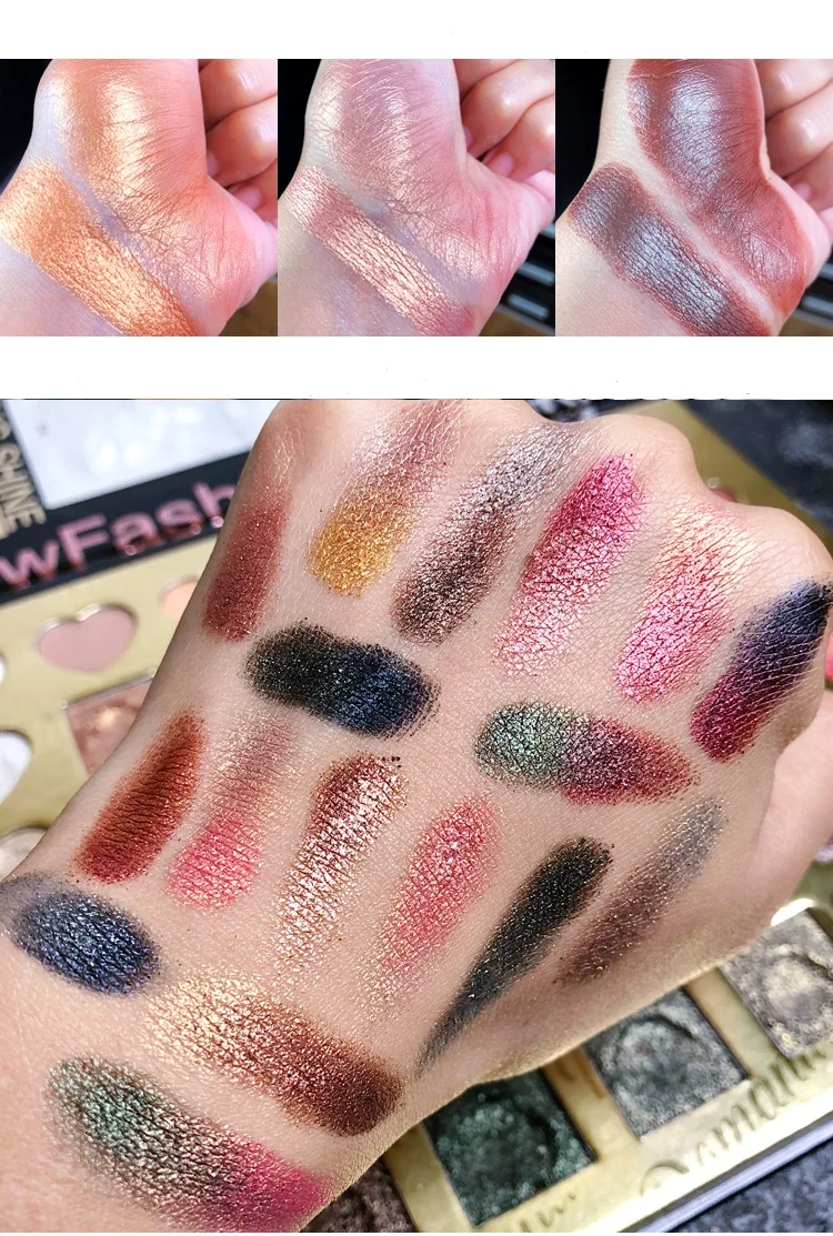 

42 Colors Eyeshadow Palette Matte Glitter EyeShadow Pallete Diamond Shimmer Luminous Eye Shadow Smoky/Warm Color Makeup Palete