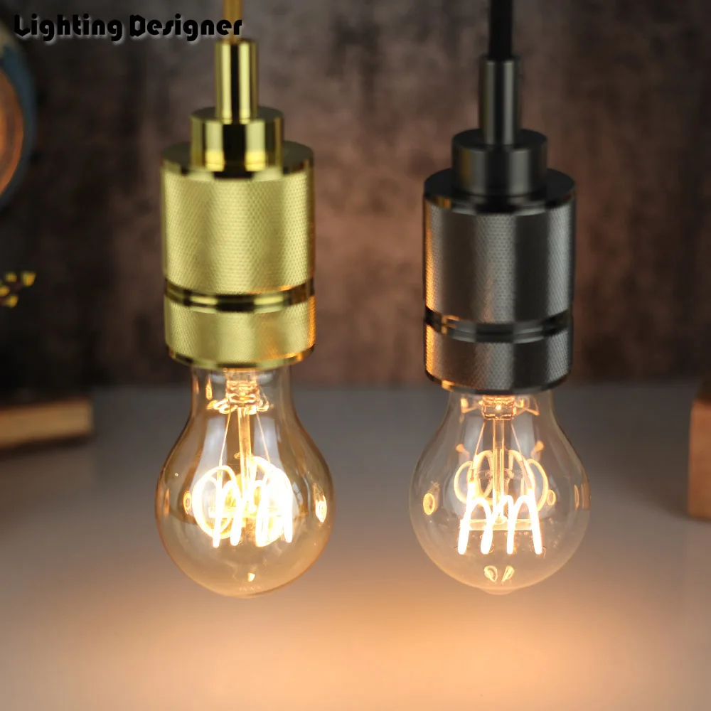 A60 Edison ЛАМПЫ светодиодный E27 4 Вт Винтаж Лампа накаливания затемнения света 220 В-240
