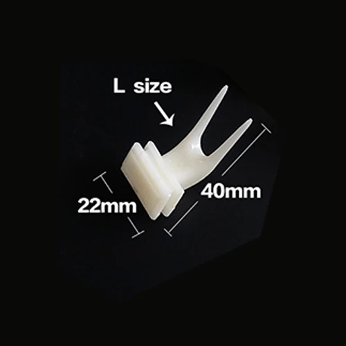 L Size 2 шт./лот, фруктовая вилка, кормушка для птиц, для попугаев, товары для домашних животных, пластиковый держатель для еды, для кормления на клетке, 2 размера S/L - Цвет: L Size