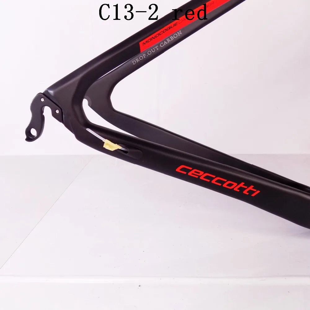 Ceccotti C13-2 red Toray T1100 bicycle frame PF30/BSA/BB30 Di2 and Mechanical Both chinese carbon frames road | Спорт и развлечения