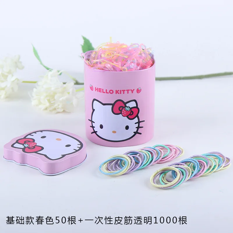 1 коробка, резинка для волос hello kitty, для маленьких девочек, для детей, резинка для волос, резинка для волос, аксессуары для детей, резинка для волос, держатель для конского хвоста - Цвет: I