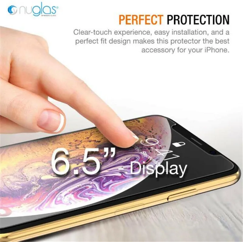 Закаленное стекло nuglas для iPhone XS XR XS MAX Защитная пленка для экрана для телефона для iPhone 8 7 Plus закаленное стекло