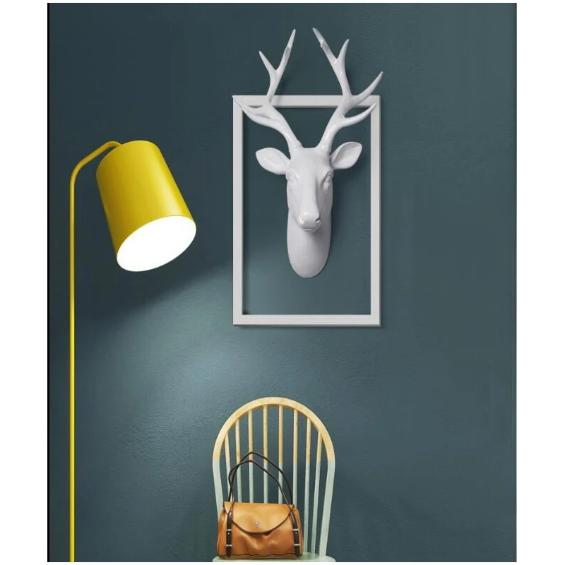 2018 Творческий полимерная голова оленя домашнее украшение в виде животного