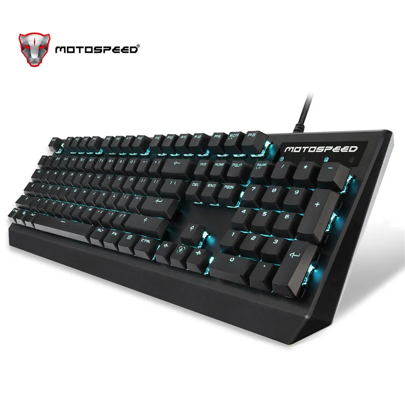 Motospeed CK95 Wried USB игровая механическая клавиатура 104 клавиш синий переключатель