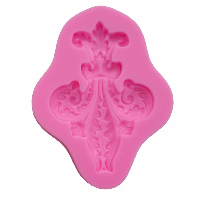 Классическая барочная винтажная форма цветы силиконовая для украшения торта