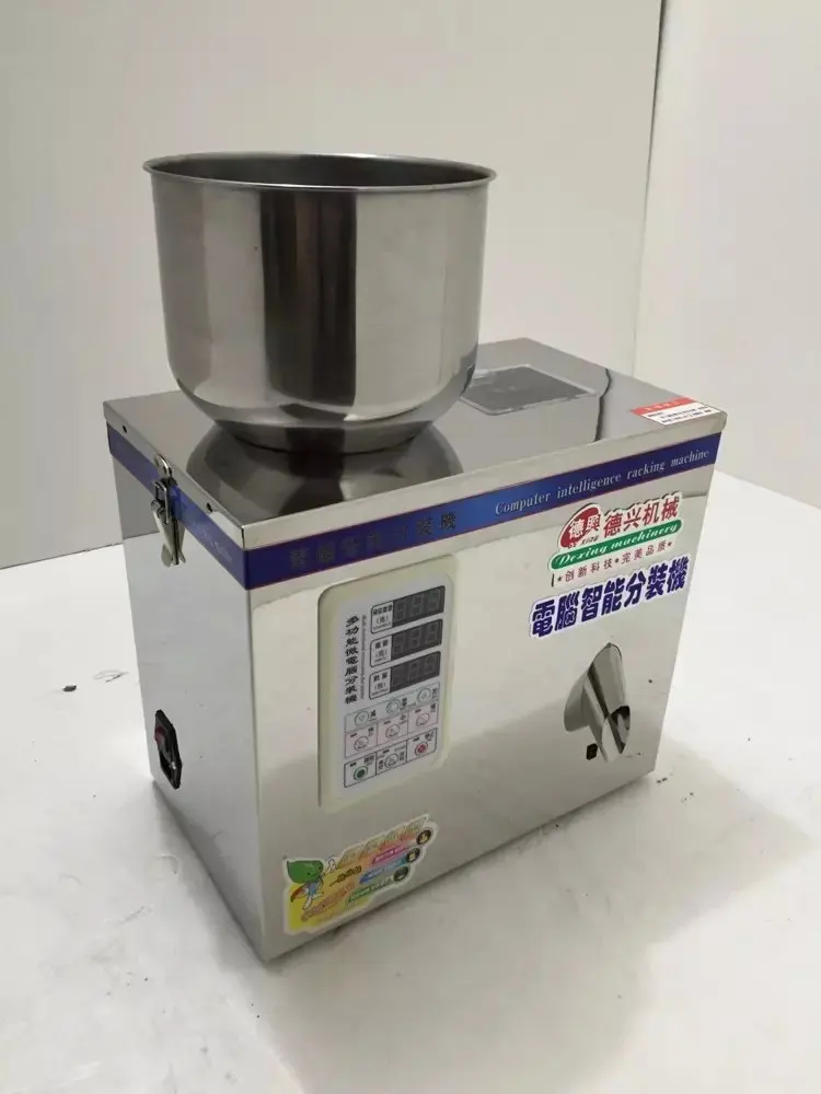 Автоматическая упаковка для взвешивания пищевых продуктов, machine1-25g, порошок, гранулированный чай, оборудование, гайка, материалы, разливочная машина, двойной вибратор
