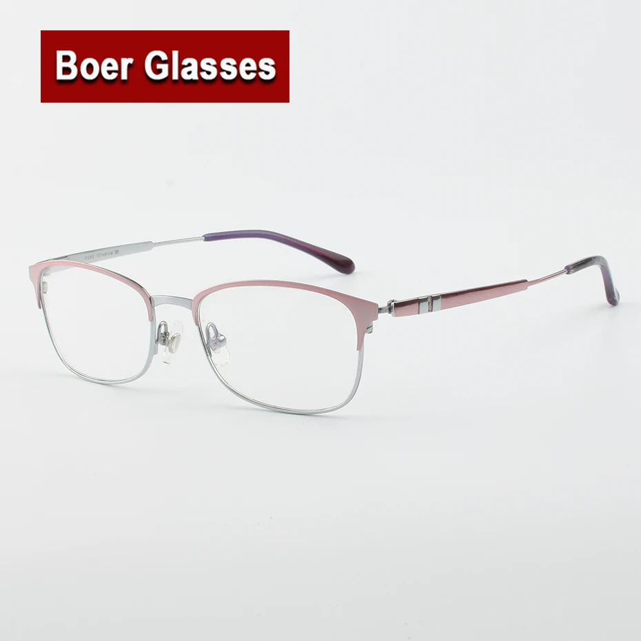 

New arrived vintage women's Pure Titanium Eyeglasses fullrim Optical Frame Rx able Spectacle Reading Myopia Eye Glasses LB6642