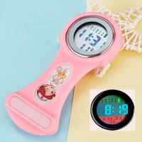 nurse watch silicone chest watch hanging pocket watch medical electronic luminous alarm clock digital display pocket watch
