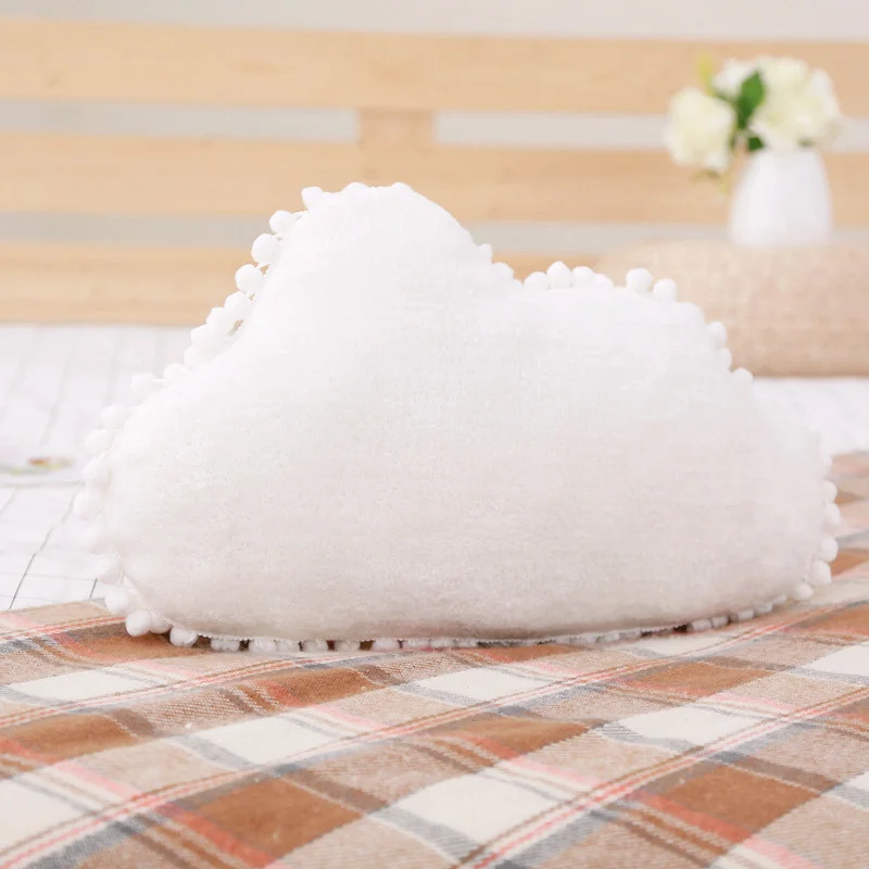 White Cloud Милые подушки с Луной, звездой, облаками, плюшевые подушки, серия Sky, мягкие плюшевые игрушки, мягкие подушки для дивана, украшение для дома, кровати, подарки для девочки - Цвет: White Cloud