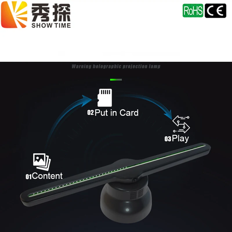 Новое поступление обновленная 43 5 см 3D голографический проектор голограмма плеер