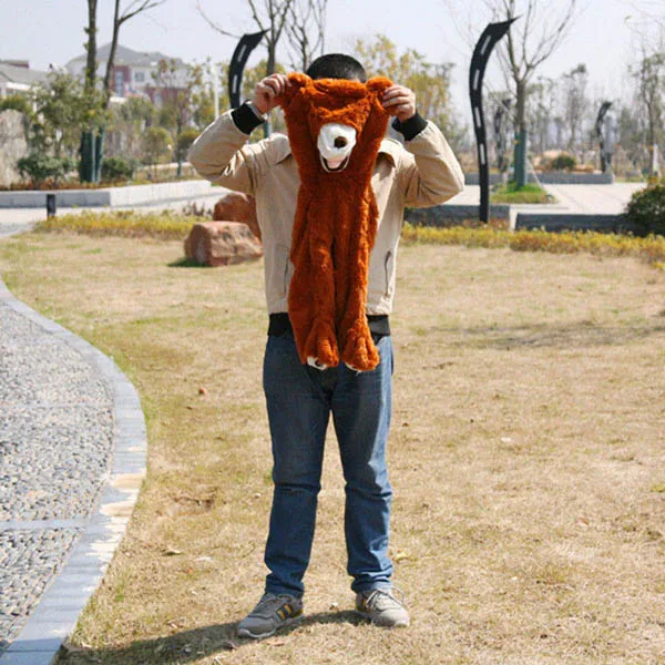 Dark brown От 100 до 260 см Цельный Мягкий ненабитый плюшевый мишка Кожа игрушка огромные плюшевые медведи плюшевые игрушки дешевые подарки девушке на Рождество - Цвет: Dark brown