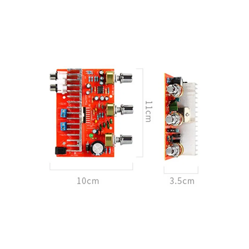 DC 12V TDA7377 аудио усилитель мощности стерео 2 0 ch 40w + RCA тройной бас регулируемый |