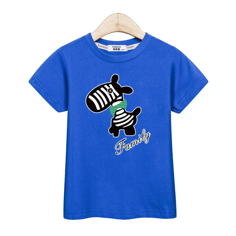 Baby boys Christmas deer cartoon clothes kids tshirt summer cotton girl dress short sleeve family party tees parent-child shirt