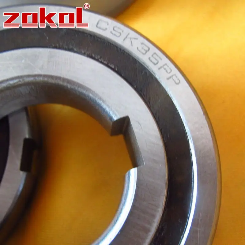 Подшипник ZOKOL CSK35 CSK35PP BB35 ZZ6207 двухканальный односторонний подшипник сцепления