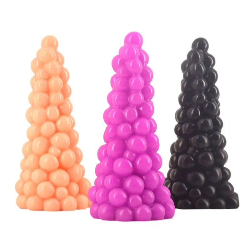 Высокое качество Большой Анальная пробка гроздь винограда фаллоимитатор