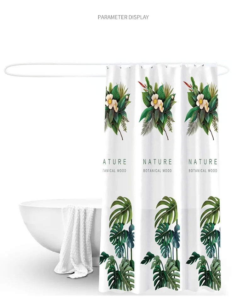 PEVA материал ванная комната набор занавески для душа аниме водонепроницаемые