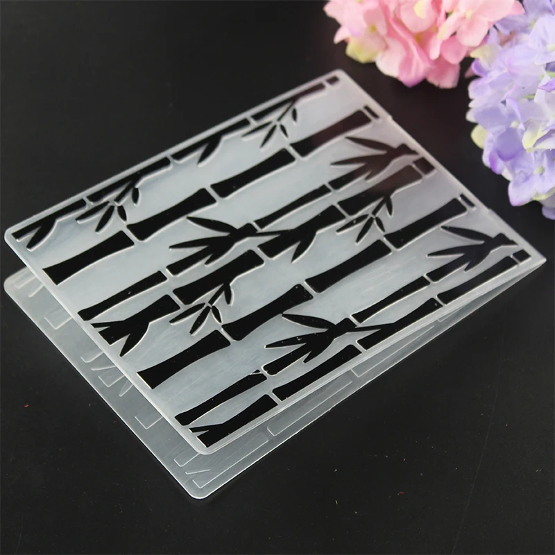 YLEF027 бамбуковая пластиковая папка для тиснения трафареты скрапбукинга DIY альбом