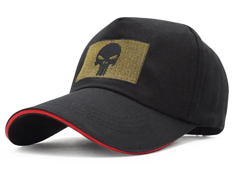 Высокое качество, мужская бейсбольная кепка с черепом, США, Каратель, Snapback, шапка с вышитыми костями, Мужская армейская тактическая Черная кепка, Спортивная Кепка
