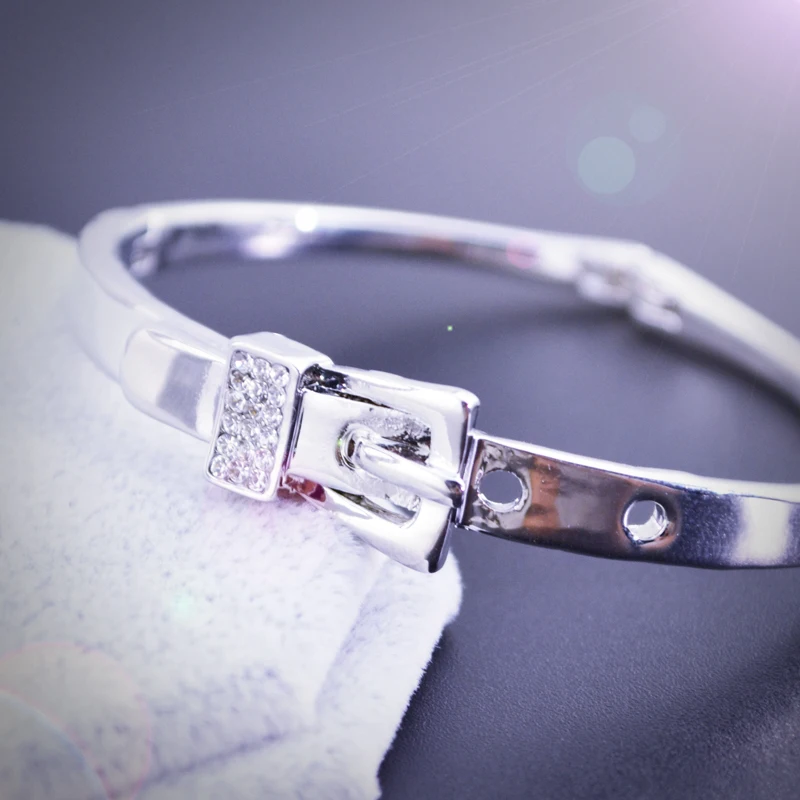 Новый Простой Дизайн Кристалл Браслеты Корона Подвески Серебряная Цепочка для