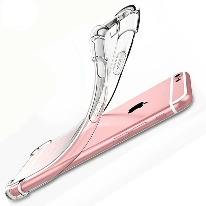 Прозрачный ударопрочный ТПУ защитный чехол для телефона прозрачный силиконовый