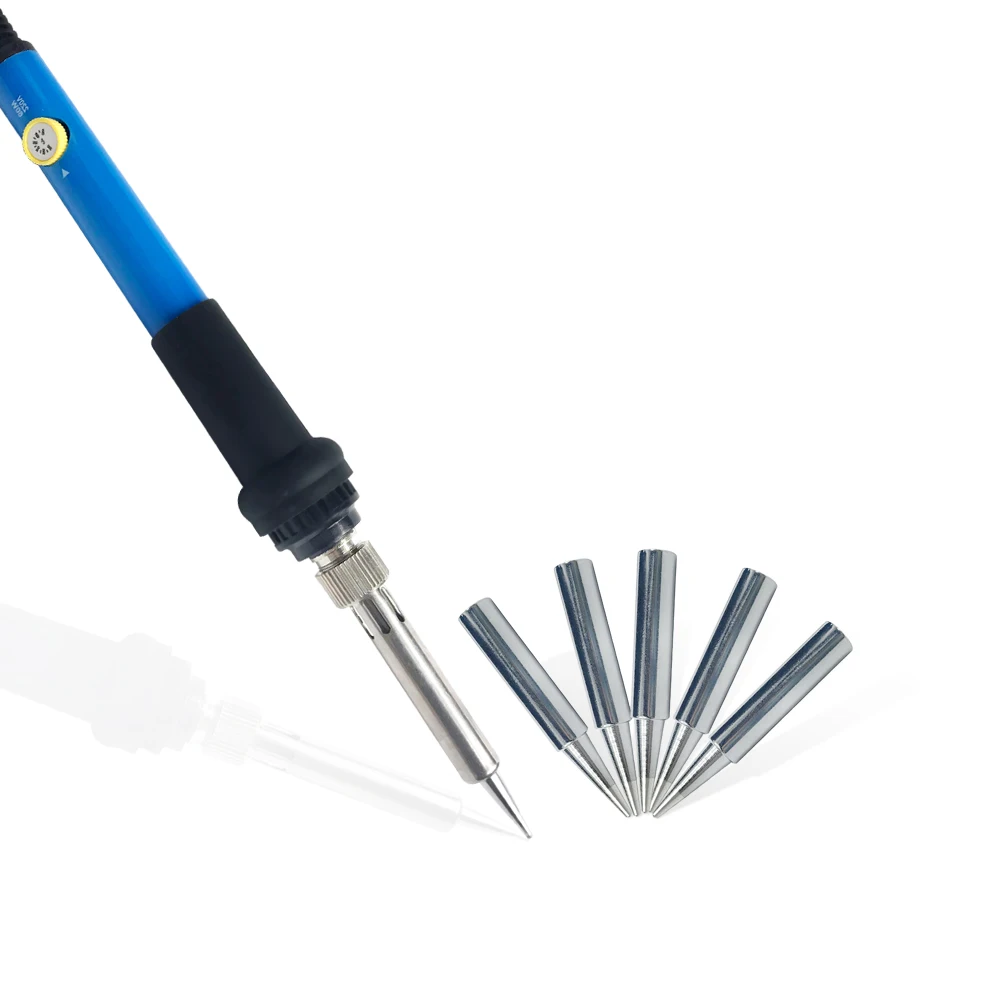 Tips EU Solder Iron Электрические паяльники температура регулируемый Электрический Утюг мини ручка тепла Карандаш паяльник паяльная станция Инструменты Утюг советы - Цвет: Tips EU Solder Iron